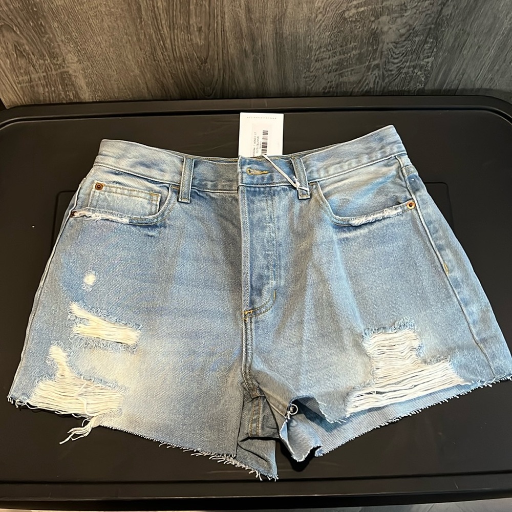 High rise Jean shorts